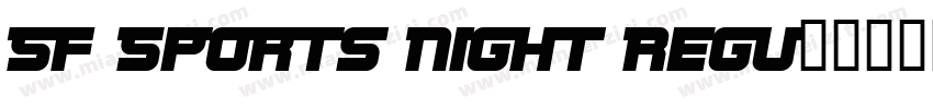 SF Sports Night Regu字体转换
